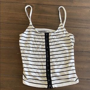 Striped crop top